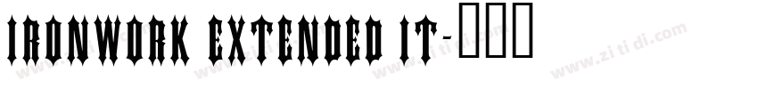 Ironwork Extended It字体转换